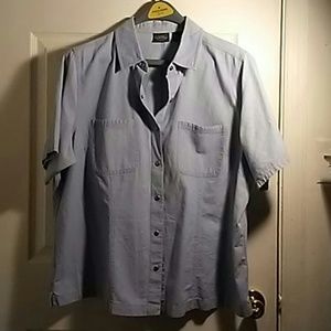 Sonoma women short sleeve denim shirt.